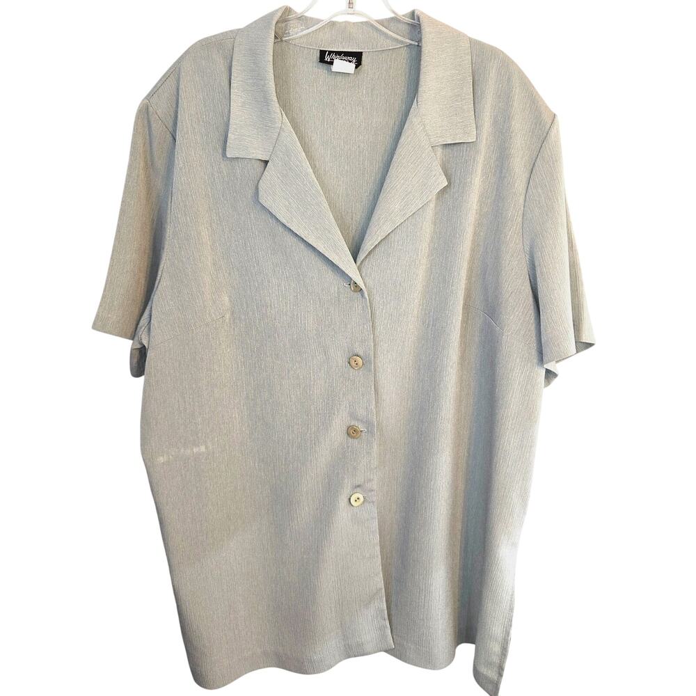 Whirlaway 24WP Womens Blazer Green Suit Coat Petite Plus Size 3X 3XL XXXL Jacket